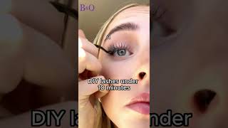 How to apply lashes to get Cat Eye|B&Q Lashes|#diylashes