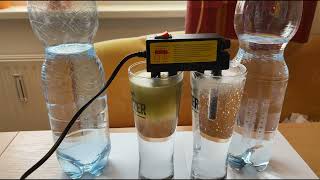 Electrolysis Bottle Water vs. Water from the pond and Kaiser Franz Joseph Quelle vs. Church Water ⚡