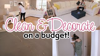 Clean and Decorate with Me ON A BUDGET | Budget Friendly Home Decor | Simple Home Decor