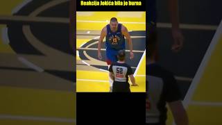 Nikola Jokic - burna reakcija na utakmici sa Dalasom #shorts #nikolajokic #nba #basketball