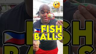 Trying Filipino FISH BALL #shorts #streetfood