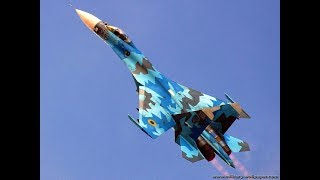 RIAT 2017 SU-27 air display