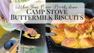 How to make biscuits while camping | Camp Stove Cooking Ideas | How to make food without a stove