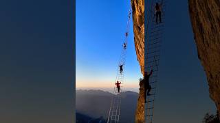 This is Asia’s first via ferrata, the Seven Star Ladder.