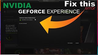 How to Fix Geforce Game Ready Driver installation can't continue || Fix error NVIDIA Geforce GTX