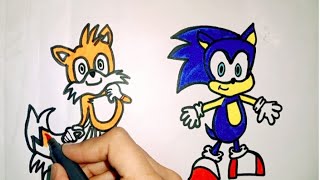 How To Draw Sonic From Sonic The Hedgehog|| AwesomeDrawingClips|| Drawing And Painting||ArtWork