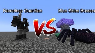 Nameless Guardian vs Blue Skies Bosses  Minecraft  Mob Battle