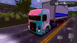 Pegamos chuva no Word Truck Driving Simulator_ Viagem Marota!