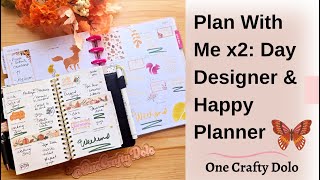 Plan With Me x2: Target Day Designer& Happy Planner