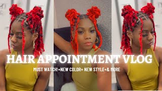 MAINTENANCE VLOG! Hair Appointment vlog + New Style + Trying Something New !!!!