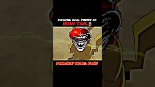 Pikachu Attitude Troll Face || Pikachu Real Power of Iron Tail #shorts#pokemon#viral#tre....