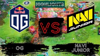 🟥Я ПРОСТО НЕ ВЕРЮ СВОИМ ГЛАЗАМ | OG vs NAVI Junior TI 2024: QC WEU | 22.06.2024