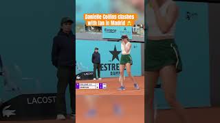 Danielle Collins CALLS OUT fan for Disrespect! 😤 #tennis