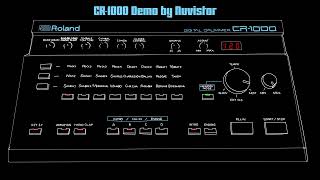 Roland CR-1000 Digital Drum Machine from the 80's Demo