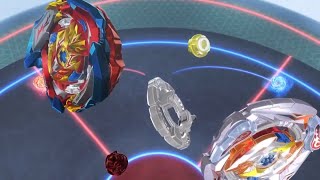 Beyblade Burst Surge Tag Team Battle: Ranjiro and Aiger vs. Hyuga and Hikaru