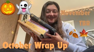 OCTOBER READING WRAP UP AND NOVEMBER TBR | *Realistic*