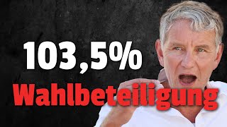 💥PLÖTZLICH 103,5% Wahlbeteiligung durch Briefwahl!