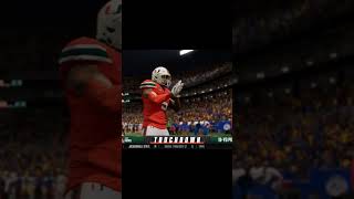 CB Tevin Rooks clutch pick 6 vs Pitt! #collegefootball25 #collegefootball #miamihurricanesfootball