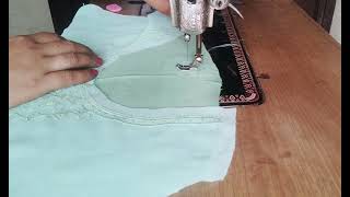 Amazing gla design # Redimade gle par lining attach kar na sikhe# easy tips and tricks #