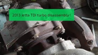 2012 jetta tdi turbo disassembly and clean