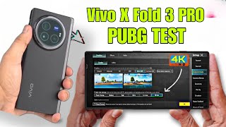 Vivo X Fold 3 Pro Pubg Test | Vivo X Fold 3 Pro Bgmi Test | 8 Gen 3