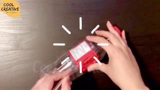 New plastic bottle craft idea / waste plastic bottle craft / waste material craft idea