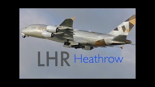 *Departures in Cold Weather Compilation* London Heathrow Incl. Plane Vortices, Positioning Flight..