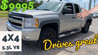 2008 Chevy Silverado 4x4 5.3L v8 - 140k miles - Used trucks in Pensacola under $10,000