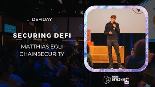 Matthias Egli Co-Founder & CTO ChainSecurity - Securing DeFi