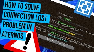 How to solve connection lost problem in aternos server (2024) Minecraft