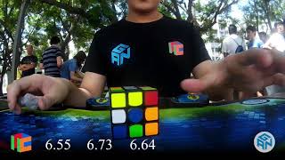 [6.49 AVG]  Rubik's Cube 3x3 Average - Nisei Week 2019  (Final Round)