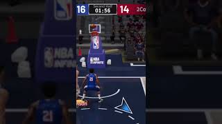 Insane put back dunk jumping over Zion in #nbainfinite ‼️🔥💪🏽 @NBAInfinite