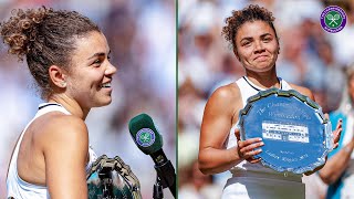 "Today is still a good day" | Beaten Finalist Jasmine Paolini | On-court Interview | Wimbledon 2024