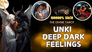 ❤️UNKI DEEP DARK FEELINGS | HIS CURRENT FEELINGS TODAY | HINDI TAROT CARD READING | THE DIVINE TAROT