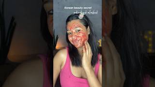 Korean beauty secret  radiant and refresh look | beetroot ,rice flour n aloe diy mask💕 #homeremedy