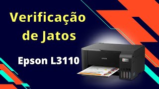 Epson L3110 - Como imprimir a verificação dos jatos pelo painel! #tonerline