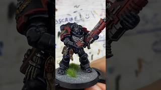 Black Templar Heavy Intercessor painting process! #warhammer #warhammer40k #warhammercommunity #40k