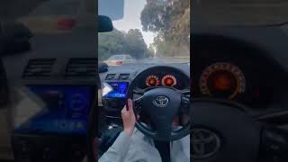 Drive|Evening Drive|Lahore|Canal Road Lahore|Music|Toyota corrolla|speedometer|multimedia steering