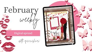 February Plan With Me | Weekly Digital Planning | GoodNotes 5 + iPad.