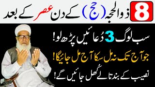 8 Zil Hajj (🕋Hajj) ke din 3 Duain Parh Lo | Dolat ke Daheer Lag jany gy | 8 Zil Hajj ki Fazilat