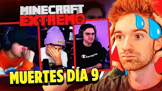 REACCIÓN A TODAS LAS MUERTES en MINECRAFT EXTREMO DIA #9