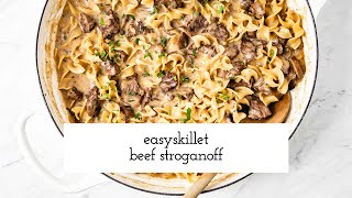 Easy Beef Stroganoff Recipe