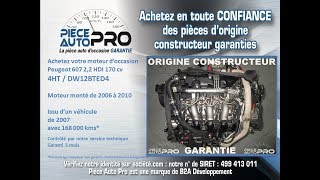 Moteur Peugeot 607 2.2 HDI 170 cv 4HT