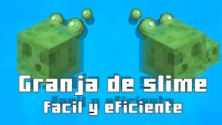 ✅Granja de slime facil y eficiente para Minecraft bedrock 1.19.20