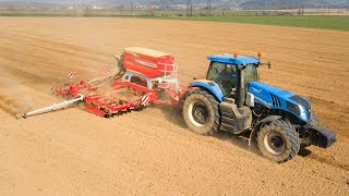 2x New Holland T8.360 + PÖTTINGER Terrasem C6 & New Holland T8.390 +  Strom - Bednar Swifter SO 7000