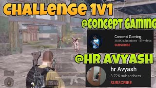 1v1 Challenge For TDM @concept gaming and @hravyash 🔥🥺 #short #bgmi