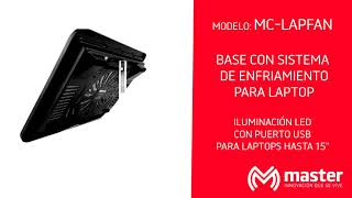 MC-LAPFAN - BASE CON SISTEMA DE ENFRIAMIENTO PARA LAPTOP