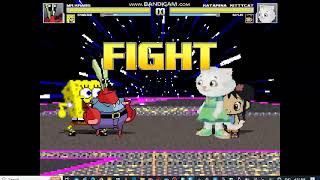 MUGEN: Mr. Krabs (Me) & SpongeBob Beat Up Katarina & Kai Lan