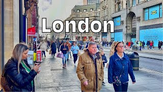 Central London Walking Tour in Super Cold Saturday Morning.!