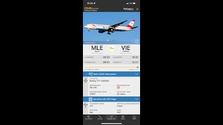 Flight Report Austrian Airlines OS46 Male nach Wien Boeing B777-200ER 12.05.2022